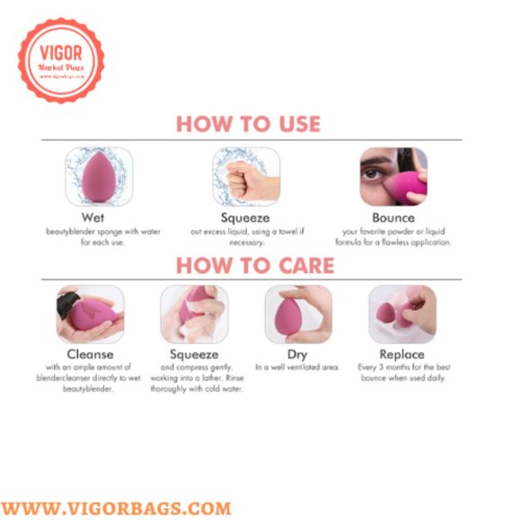 High Quality Makeup Sponge Set Makeup Sponges Blender 8pcs Set - Picture 2 of 10